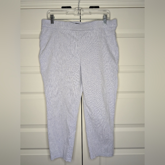 Zac & Rachel Pants - Zac & Rachel Womens Size 14 Blue White Ankle Pants